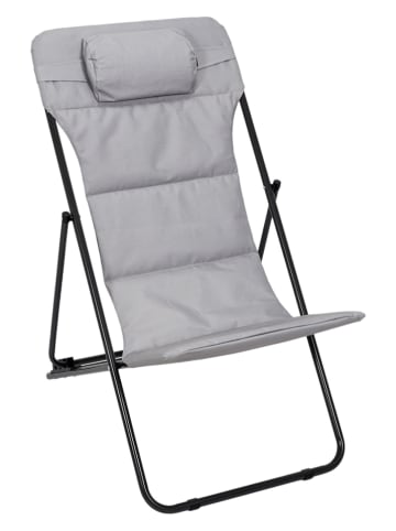 Garden Spirit Ligstoel "Corfou" grijs - (B)55 x (H)89 x (D)81 cm