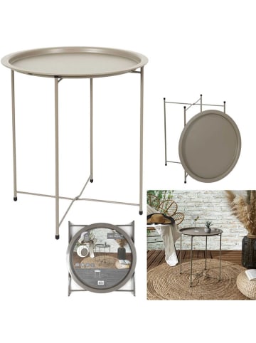 Garden Spirit Beistelltisch "Sienna" in Beige - (H)50 x Ø 47 cm