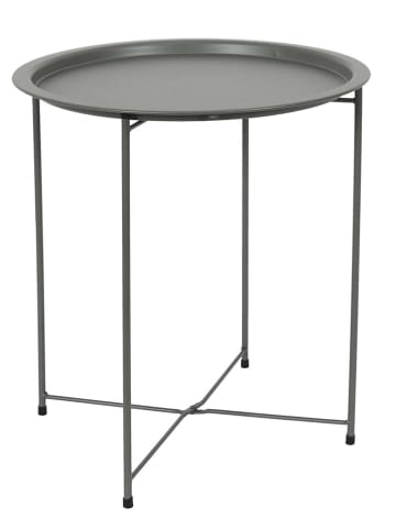 Garden Spirit Beistelltisch "Sienna" in Khaki - (H)50 x Ø 47 cm