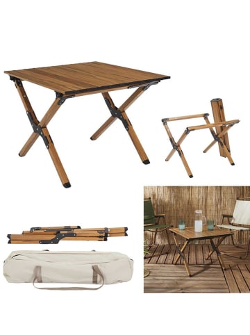 Garden Spirit Campingtafel bruin - (B)58 x (H)60 x (D)44 cm