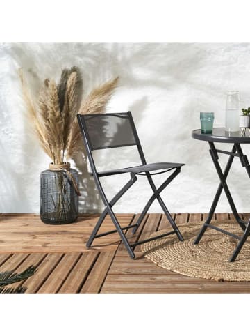 Garden Spirit Gartenstuhl "Elba" in Grau - (B)46 x (H)80 x (T)50 cm