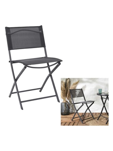 Garden Spirit Gartenstuhl "Elba" in Grau - (B)46 x (H)80 x (T)50 cm