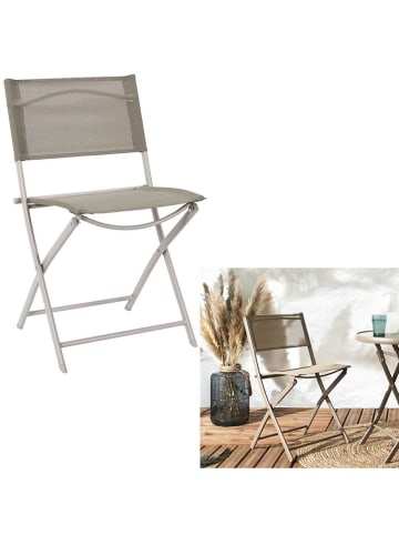 Garden Spirit Klapstoel beige - (B)50 x (H)80 x (D)46 cm