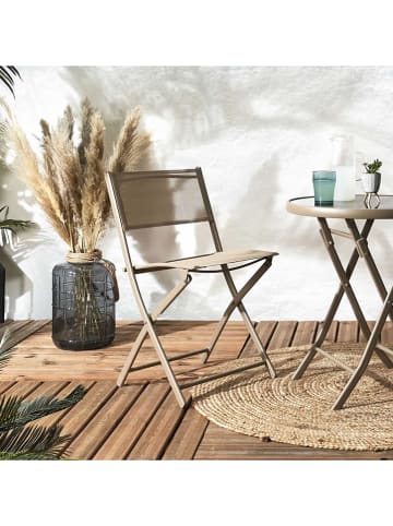 Garden Spirit Klapstoel beige - (B)50 x (H)80 x (D)46 cm