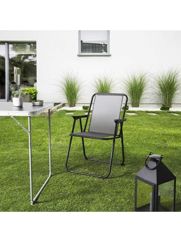 Garden Spirit Klapstoel "Pilante" antraciet - (B)51 x (H)75 x (D)60 cm
