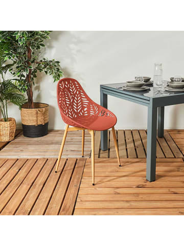 Garden Spirit 4er-Set: Stühle ''Lucena'' in Terrakotta - (B)53,3 x (H)83,4 x (T)52,3 cm