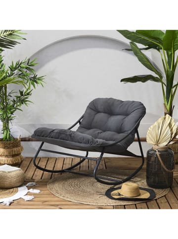 Garden Spirit Schommelstoel "Tenerife" beige/wit - (B)78 x (H)73 x (D)108 cm