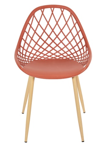 Garden Spirit 4-delige set: tuinstoelen "Malaga" rood - (B)24 x (H)90 x (D)90 cm