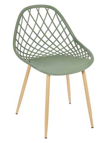 Garden Spirit 4er-Set: Gartenstühle "Malaga" in Grün - (B)90 x (H)90 x (T)90 cm