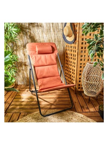 Garden Spirit Liegestuhl "Corfou" in Rot - (B)55 x (H)89 x (T)81 cm