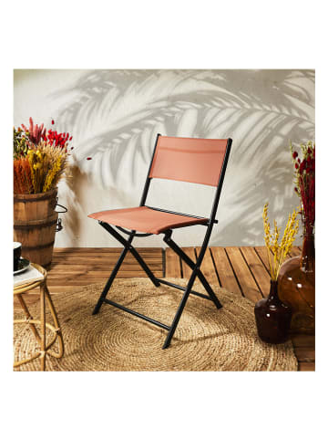 Garden Spirit 4-delige set: tuinstoelen "Elba" rood - (B)52,5 x (H)79,5 x (D)45,5 cm