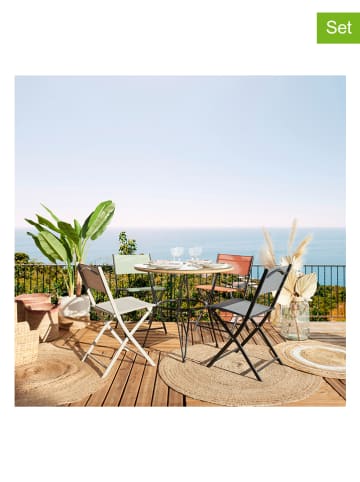 Garden Spirit 4er-Set: Gartenstühle "Elba" in Grün - (B)52,5 x (H)79,5 x (T)45,5 cm