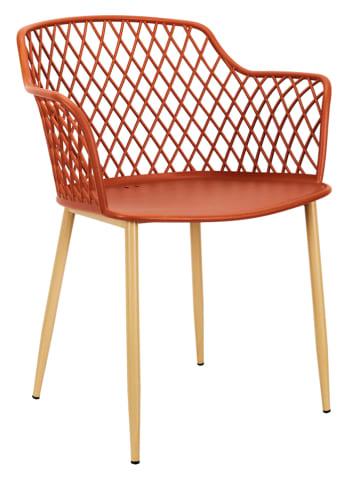 Garden Spirit 4er-Set: Gartenstühle "Malaga" in Rot - (B)62 x (H)80 x (T)54 cm