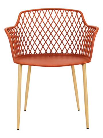 Garden Spirit 4-delige set: tuinstoelen "Malaga" rood - (B)62 x (H)80 x (D)54 cm