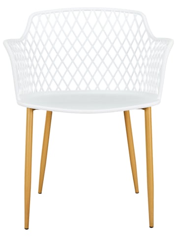 Garden Spirit 4-delige set: tuinstoelen "Malaga" wit - (B)62 x (H)80 x (D)54 cm