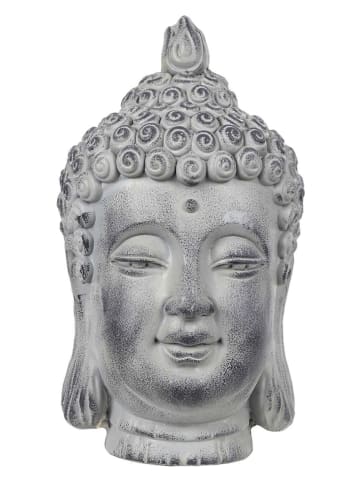 Garden Spirit Decoratief figuur "Boudha" grijs - (H)42 cm