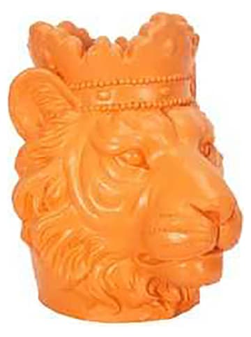 Garden Spirit Stojak "Lion" w kolorze pomarańczowym na rośliny - 30 x 35 x 29 cm
