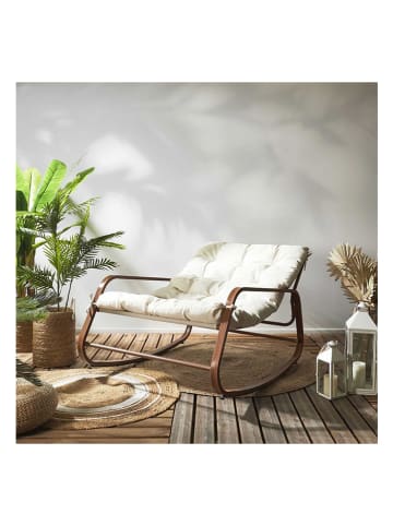 Garden Spirit Fotel bujany w kolorze kremowo-brązowym - 92 x 69 x 130 cm