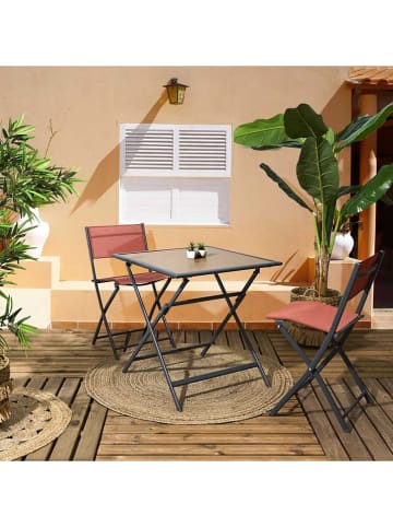 Garden Spirit Składane krzesło "Elba" w kolorze pomarańczowym - 50 x 80 x 46 cm