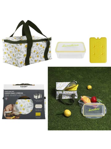 Garden Spirit Lunchtas groen/geel - (B)22 x (H)18,5 x (D)15 cm