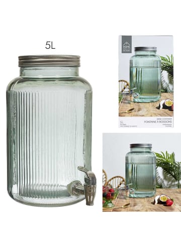 Garden Spirit Drankdispenser zilverkleurig - 5 l