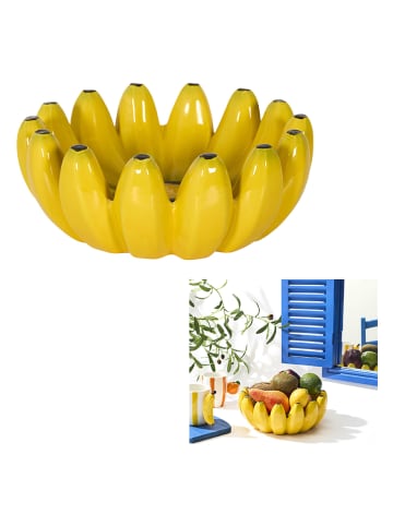 Garden Spirit Obstschale "Banane" in Gelb - (H)10 x Ø 25 cm