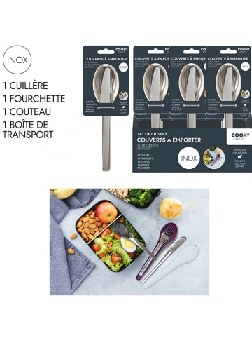 COOK CONCEPT Campingbestek zilverkleurig - (L)18,5 cm (verrassingsproduct)