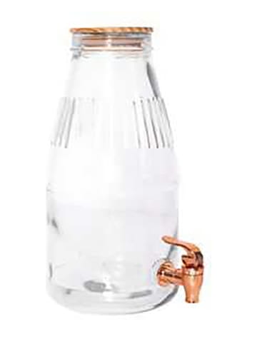 every ware Drankdispenser transparant/lichtbruin - 3,8 l