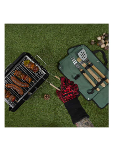 Garden Spirit Grillhandschoenen rood/zwart