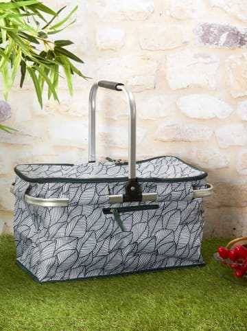 Garden Spirit Torba termiczna w kolorze biało-zielonym - 48 x 24 x 27 cm - 25 l