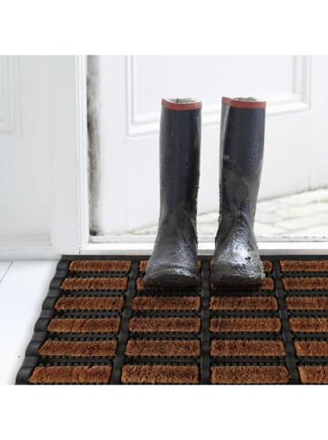 Garden Spirit Kokos-Fußmatte in Braun - (L)40 x (B)60 cm