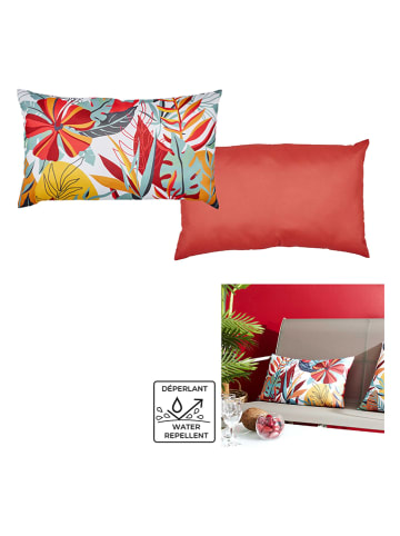 Garden Spirit Kissen "Paradis" in Bunt/ Rot - (L)30 x (B)50 cm