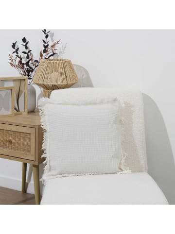 Garden Spirit Kussen "Gaufre" wit - (L)40 x (B)40 cm