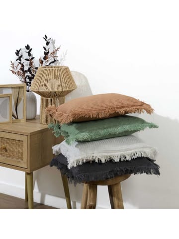 Garden Spirit Kussen "Gaufre" antraciet - (L)40 x (B)40 cm