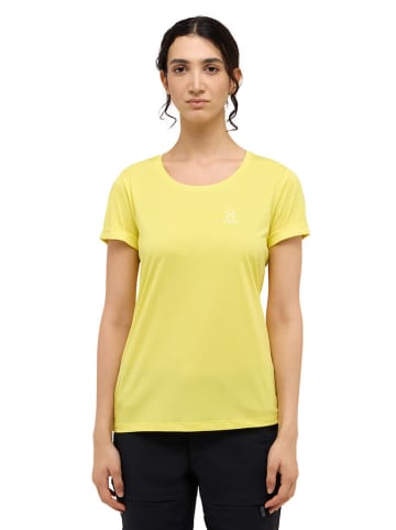 Haglöfs Koszulka turystyczna "Ridge" w kolorze żółtym