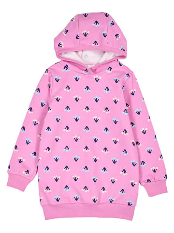 Fred´s World by GREEN COTTON Hoodiekleid "Flower" in Rosa