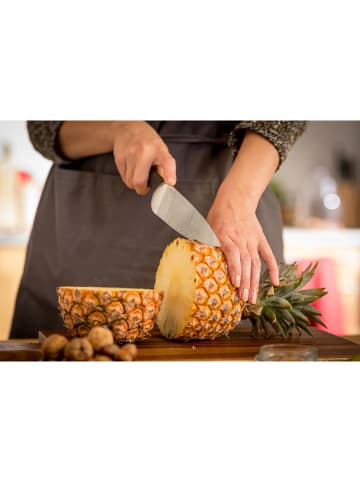 Tefal Nóż "Ice Force" w kolorze srebrno-czarnym do mięsa i szynki - dł. 20 cm