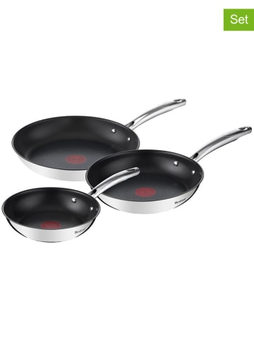 Tefal 3-delige set: braadpannen "Duetto" zwart