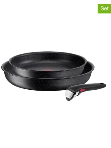 Tefal 3-częściowy zestaw "Black Stone" w kolorze czarnym