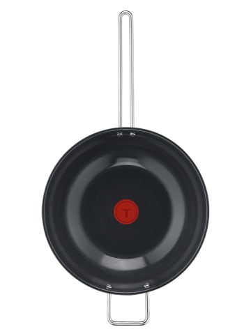Tefal Wokpfanne "Nordica" in Silber/ Schwarz - Ø 28 cm