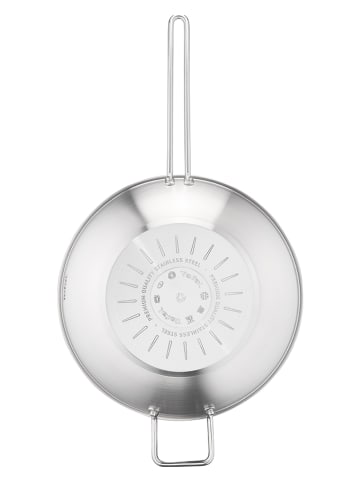 Tefal Patelnia wok "Nordica" w kolorze srebrno-czarnym - Ø 28 cm