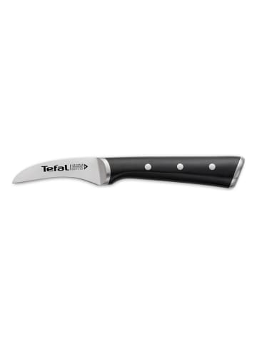 Tefal Schälmesser "Ice Force" in Silber/ Schwarz - (L)7 cm