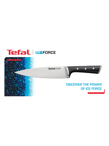 Tefal Kochmesser "Ingenio Ice Force" in Schwarz - (L)15 cm