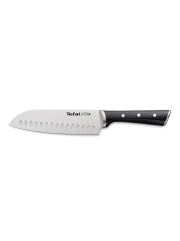 Tefal Nóż santoku "Ice Force" w kolorze srebrno-czarnym - dł. 20 cm