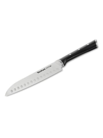 Tefal Nóż santoku "Ice Force" w kolorze srebrno-czarnym - dł. 20 cm