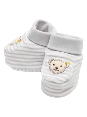 Steiff Pantoffels grijs/wit