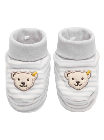 Steiff Pantoffels grijs/wit