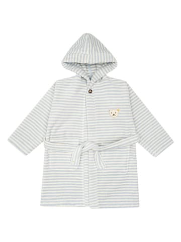 Steiff Bademantel in Creme/ Hellblau