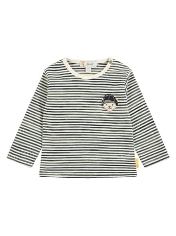 Steiff Longsleeve in Creme/ Schwarz
