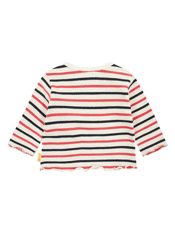 Steiff Longsleeve crème/rood/zwart
